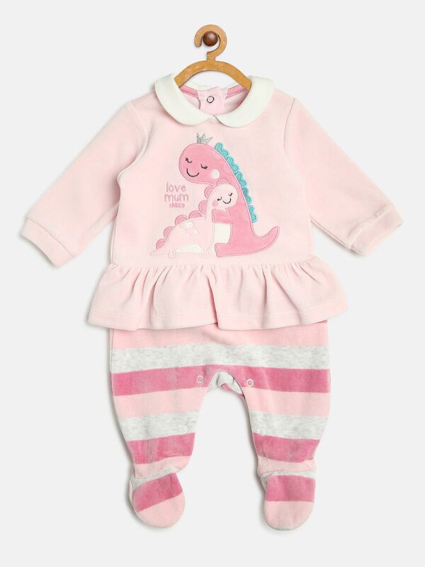 Velour Babysuit-Leg Opening image number null